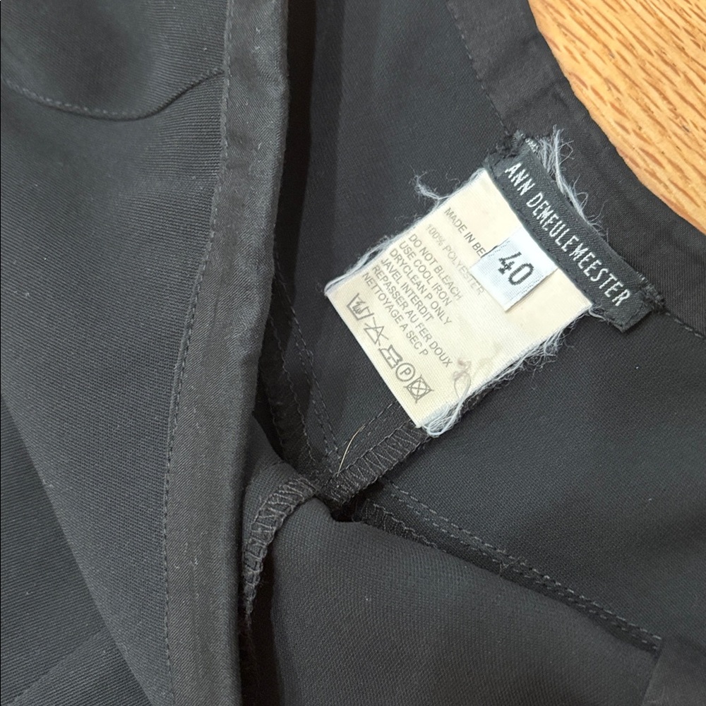 Ann Demeulemeester Black A-Line Skirt With Pockets - Picture 2 of 5